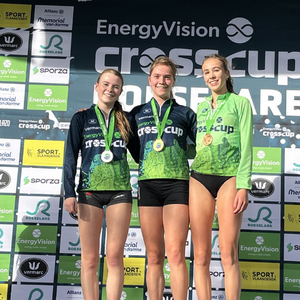 Lotto Cross Cup 2026 junior women's podium